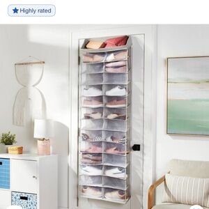 New Over-the-Door Shoe Organizer - Gray